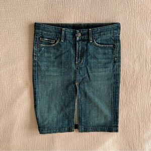 Citizens of Humanity Sophia #300 Knee Length Blue Stretch Denim Skirt sz 26 EUC